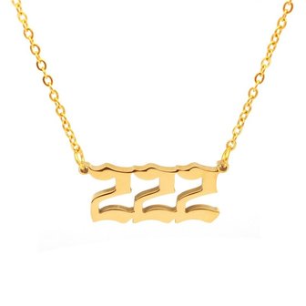 Angel number necklace 