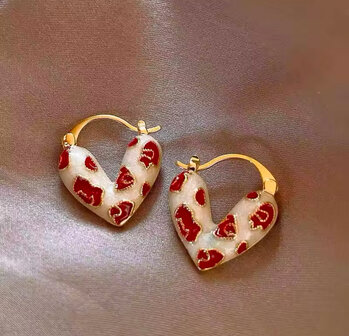 velvet flame earrings 